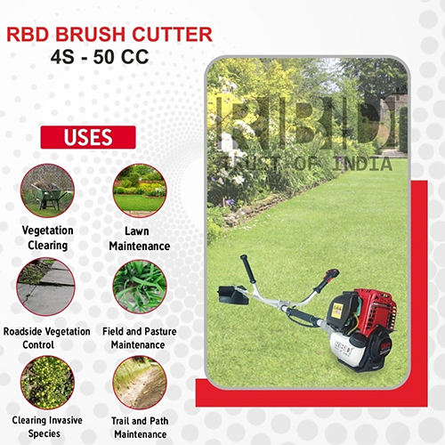 50cc Side Pack Brush Cutter Without Attachments - Forward Speed: 7000rpm