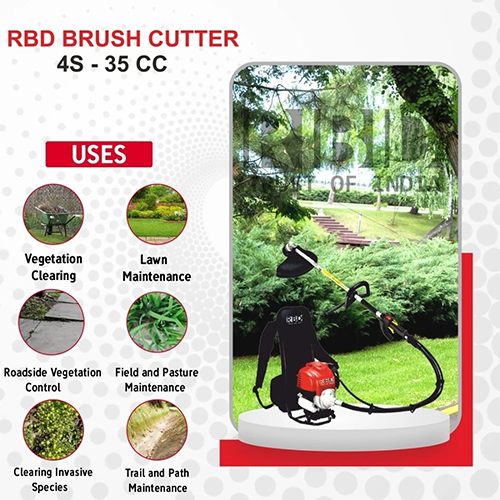 35cc Brush Cutter Without Attachments - Forward Speed: 7000rpm