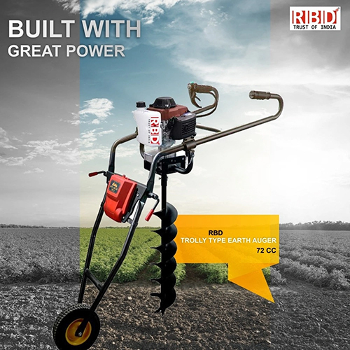 72cc Trolley Earth Auger - Automatic Grade: Semi-automatic