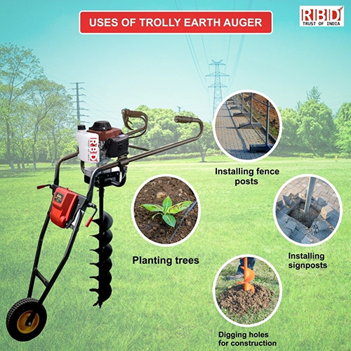 72cc Trolley Earth Auger