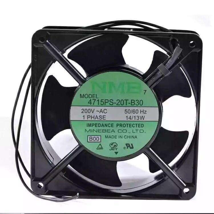 NMB MAT 4715PS-20T-B30 Original Mebea NMB 200V 14/13W 120*38 aluminum frame AC fan