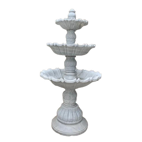 Stone Garden Fountain - Color: White