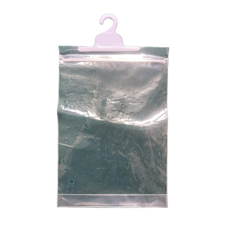 Soft Ld Ziplock Hanger Bag - Color: Transperent