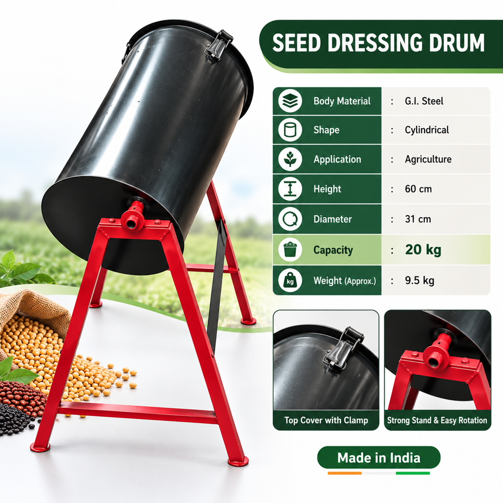 Seed Dressing Drum - Automation Grade: Semi-automatic