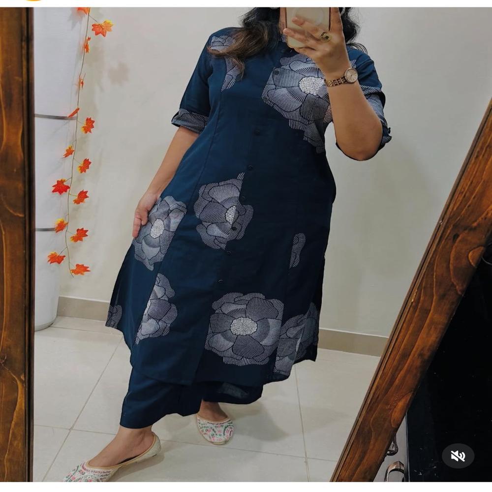 Ladies Kurti With Pant - Color: Yellow