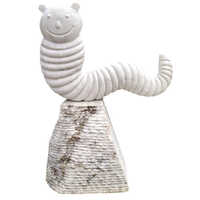 White Marble Abstract Statue