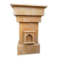 Brown Sandstone Tulsi Pot