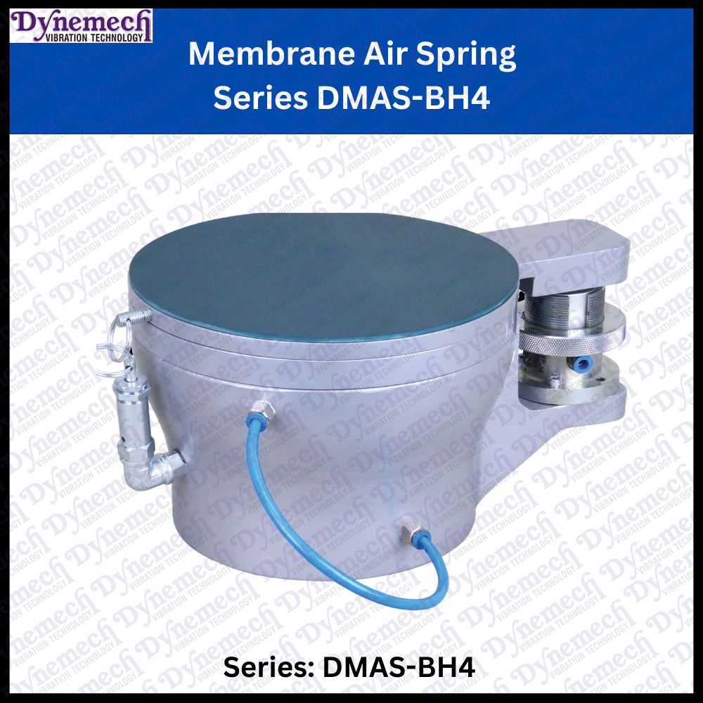 Dynemech Pneumatic Shock Absorption Mounts With Level Monitoring Series Dmas-bh4 - Color: Grey