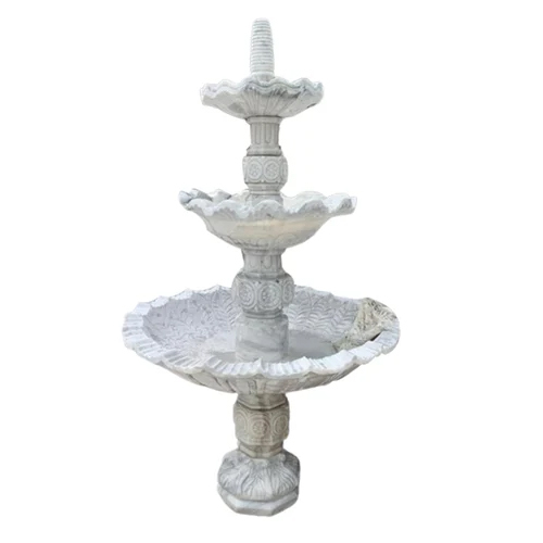 Marble Water Fountain - Color: White
