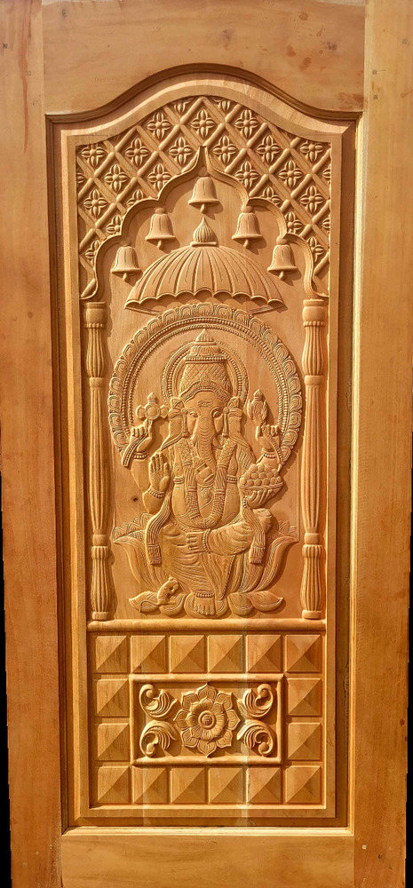 Exquisite Ganesha Pooja Door - Application: Interior
