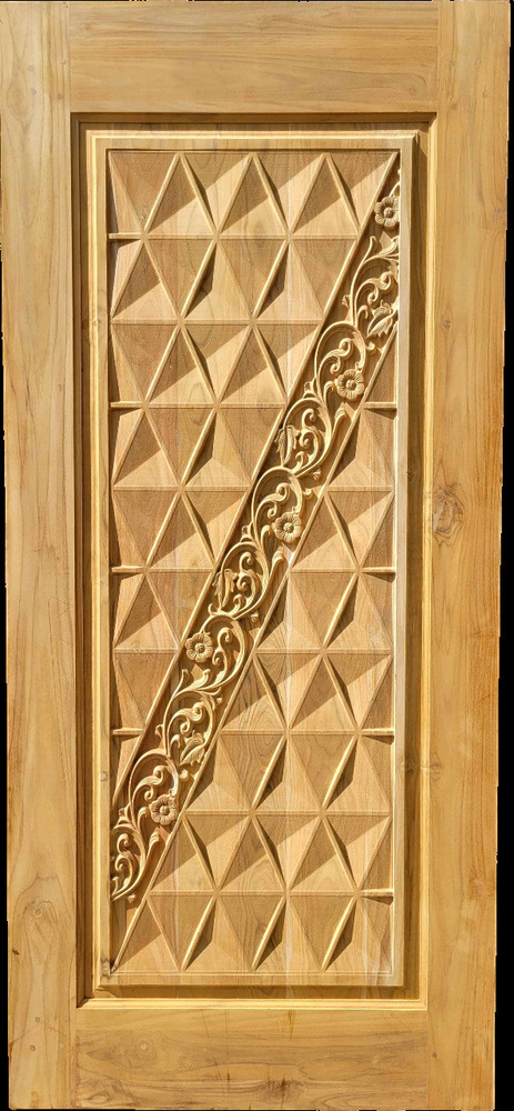 Modern Geometric And Floral Door - Application: Exterior