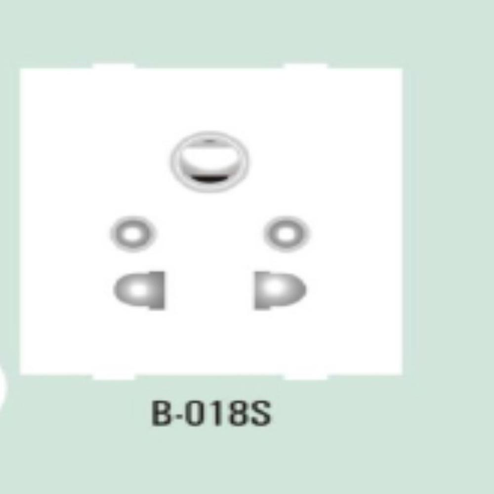 Socket | 5 Pin Socket With Safety Shutter - Color: White