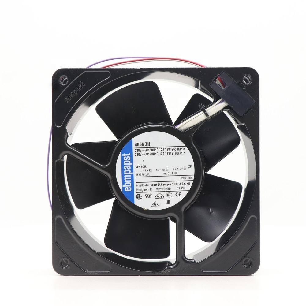 ebmpapst 4656ZH 12038 120x120x38mm 160m3/h 230V AC 19W 0.1A 2650rpm Ball Bearing Control Cabinet Axial Cooling Fan