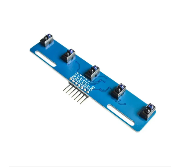 Tcrt5000L 5-Channel Infrared Line Tracking Sensor - Features: Over Voltage Protection  Short Circuit Protection  Reverse Polarity Protection  Auto Cut-Off When Fully Charged  Digital Display  Fan Cooling