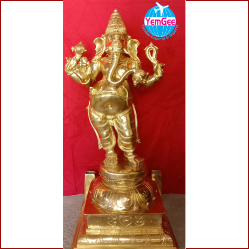 Panchaloha Ganesh - Color: Golden