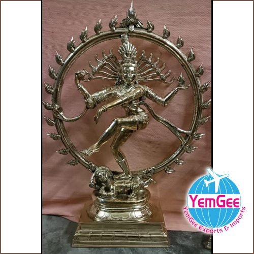 Panchaloha Nataraj Statue - Color: Golden