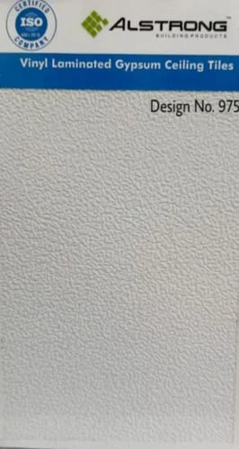 Pvc Laminated Gypsum Ceiling Tiles - Color: Whites
