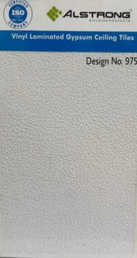 Pvc Laminated Gypsum Ceiling Tiles - Laminated Gypsum, Custom Size, Pure White Color | Rectified Edge, Square Edge Pattern, Moisture Resistant