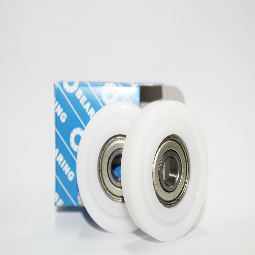 Customized drawing POM Nylon PU plastic coated bearing for rowing seat wheel