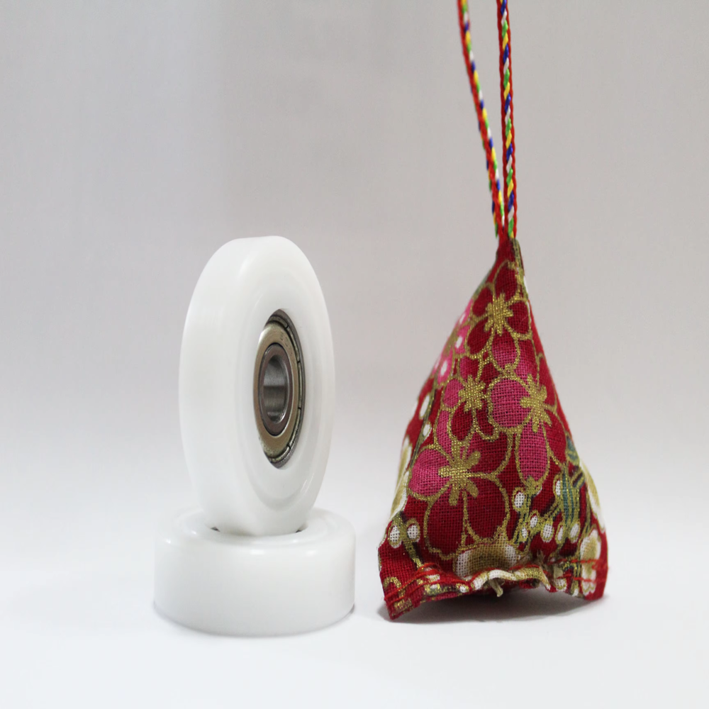 Customized drawing POM Nylon PU plastic coated bearing for rowing seat wheel