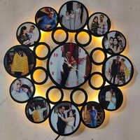 Mdf Sublimation Wall Clock - Color: Black