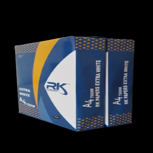 Rk Eco Copier Paper - 75gsm A4 Size, Mixed Pulp With Embossed Finish, High-quality For Digital Printing, Available In Various Colors