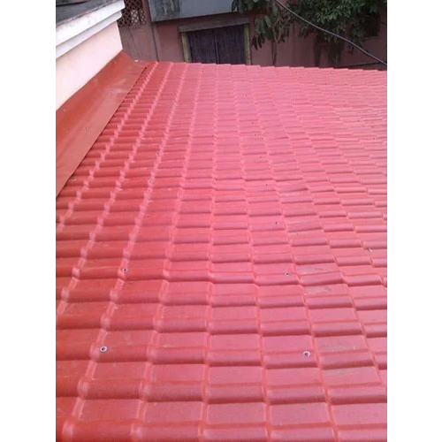 Upvc Tiled Roof Sheet - Color: Red