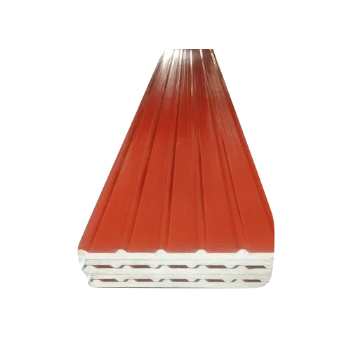 Puf Insulated Roof Wall Panel - Color: Red