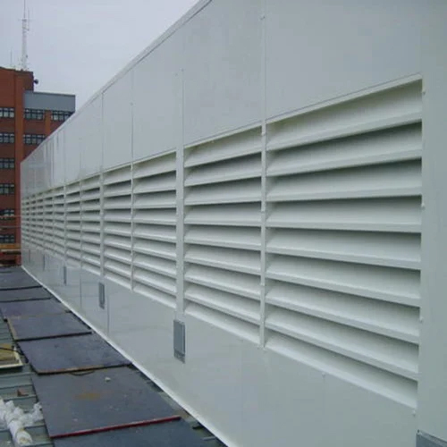 24X24 Inch Industrial Ventilation Louver - Color: White