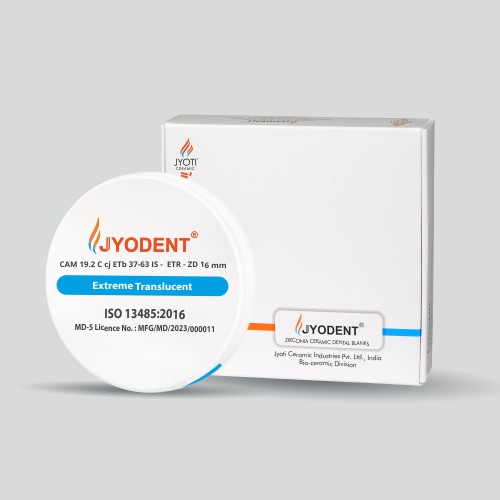 Jyodent Iso-statically Pressed Extreme Translucent Zirconia Dental Discs (Is-etr-zd) - Color: White