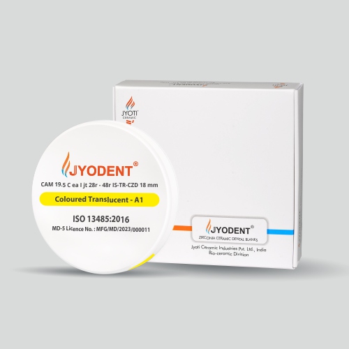 Iso-statically Pressed Translucent Pre-shaded Zirconia Dental Discs (IS-TR-CZD)