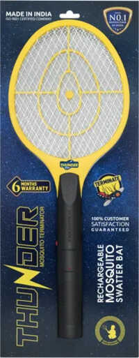 Thunder Rechargeable Mosquito Swatter Bat - Duration: 1-2 Years Years