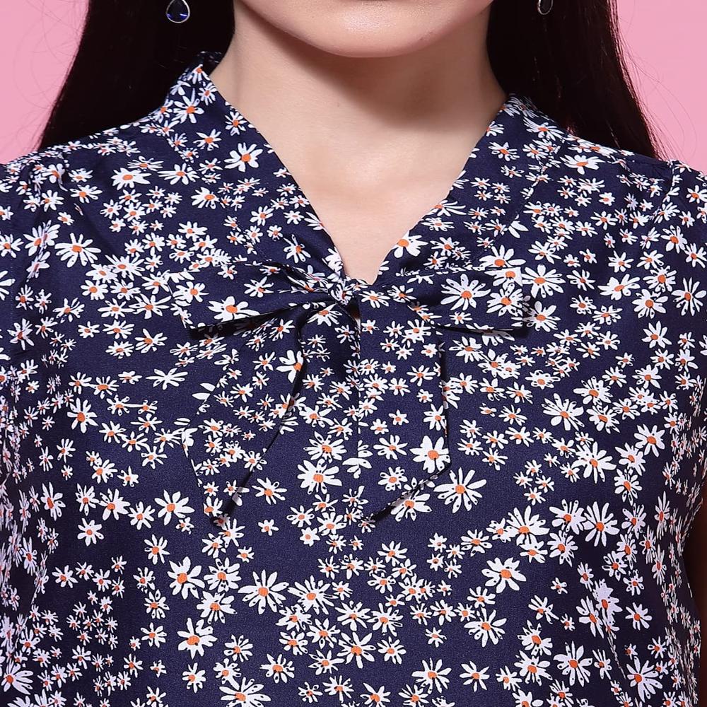 Floral Blue Tops & Tunics