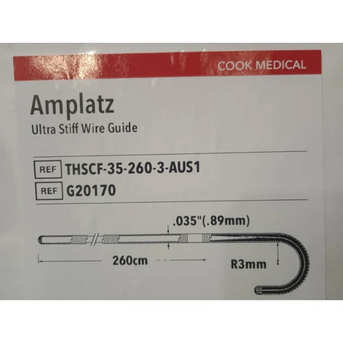 Amplatz Ultra Stiff Wire Guide - Color: Customized