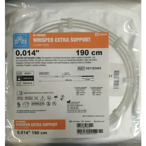 190 Cm Ptca Guidewire Whisper Extra Support Guide Wire - Color: Customized