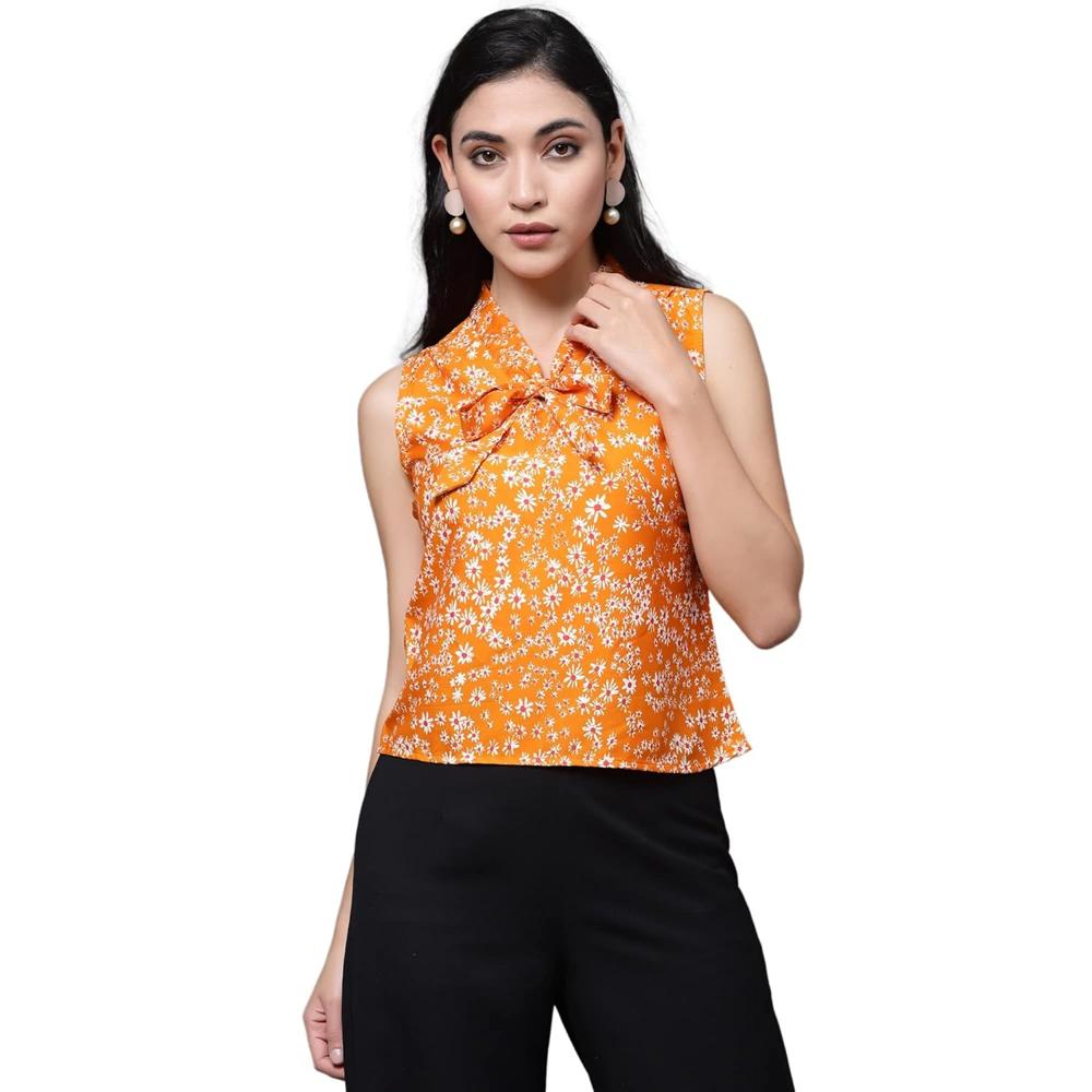 Floral Design Tunic Top - Age Group: 20-40