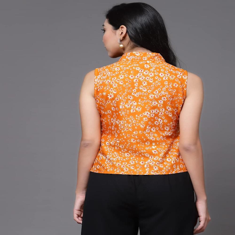 Floral Design Tunic Top