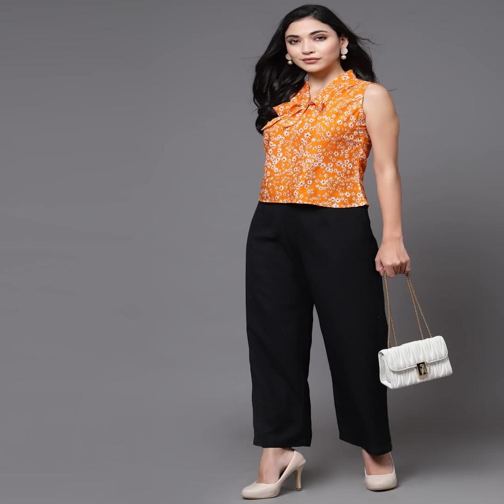 Floral Design Tunic Top