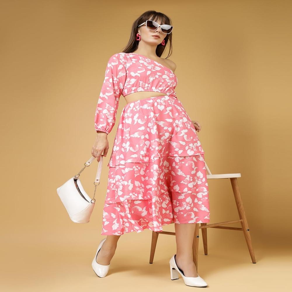 One Shoulder Midi Dress