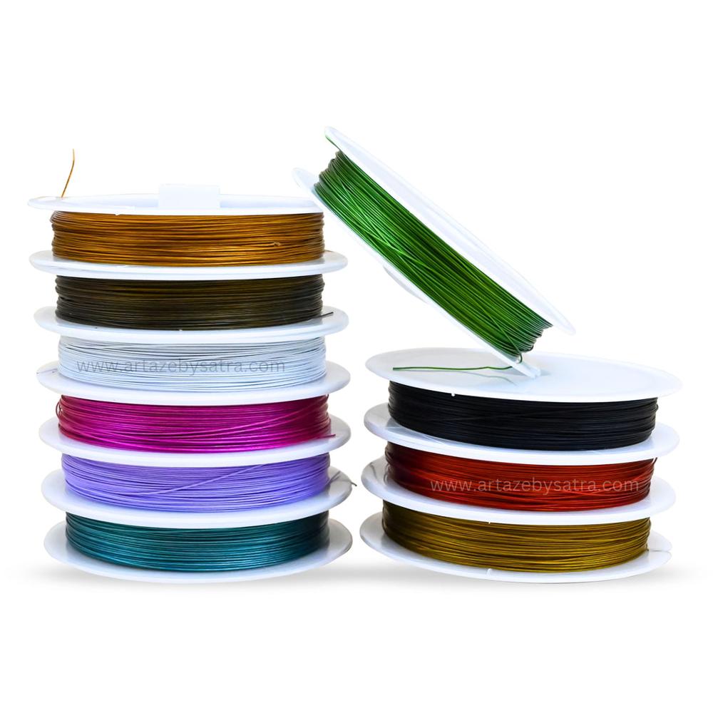 Jewelry Gair Wire | Size : 0.5mm | Qty : 10 rolls-Approx 35mtr per roll