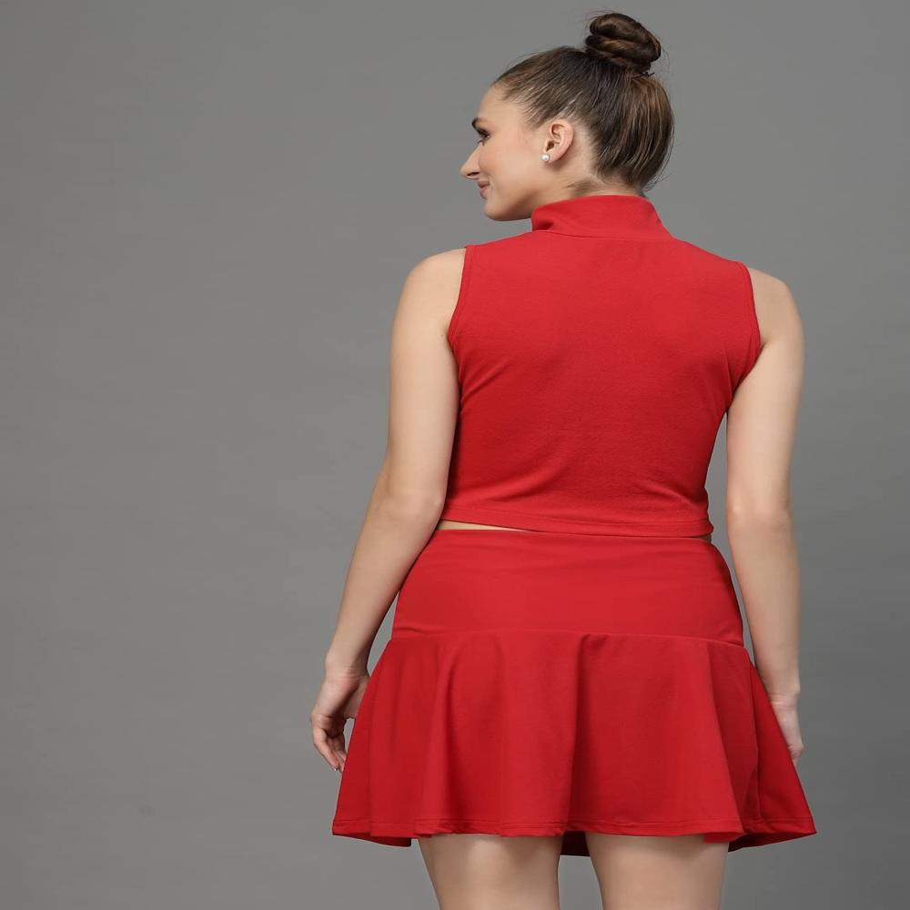 Solid Plate Red Top - Design: Fancy