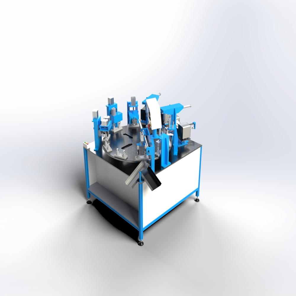 White And Blue Copper Tube End Flaring Machine