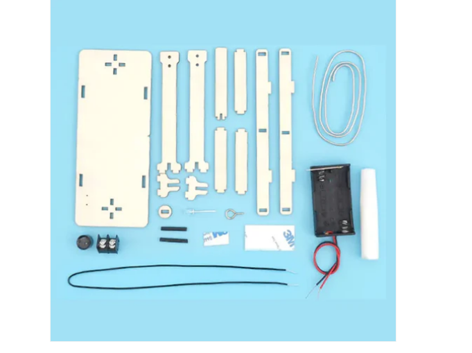 Diy Createkit Buzz Wire Game Kit Diy 3d Wooden - Color: Brown