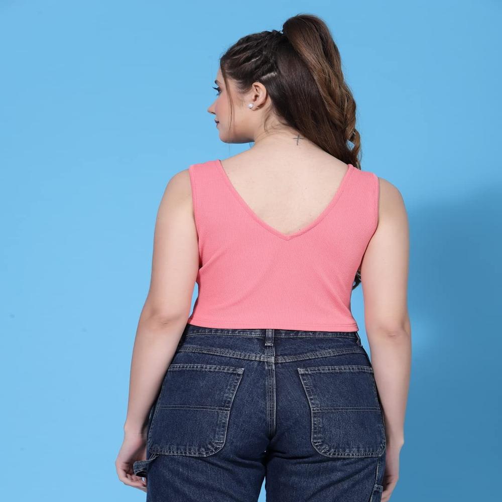 PINK  FENCY CROP TOP