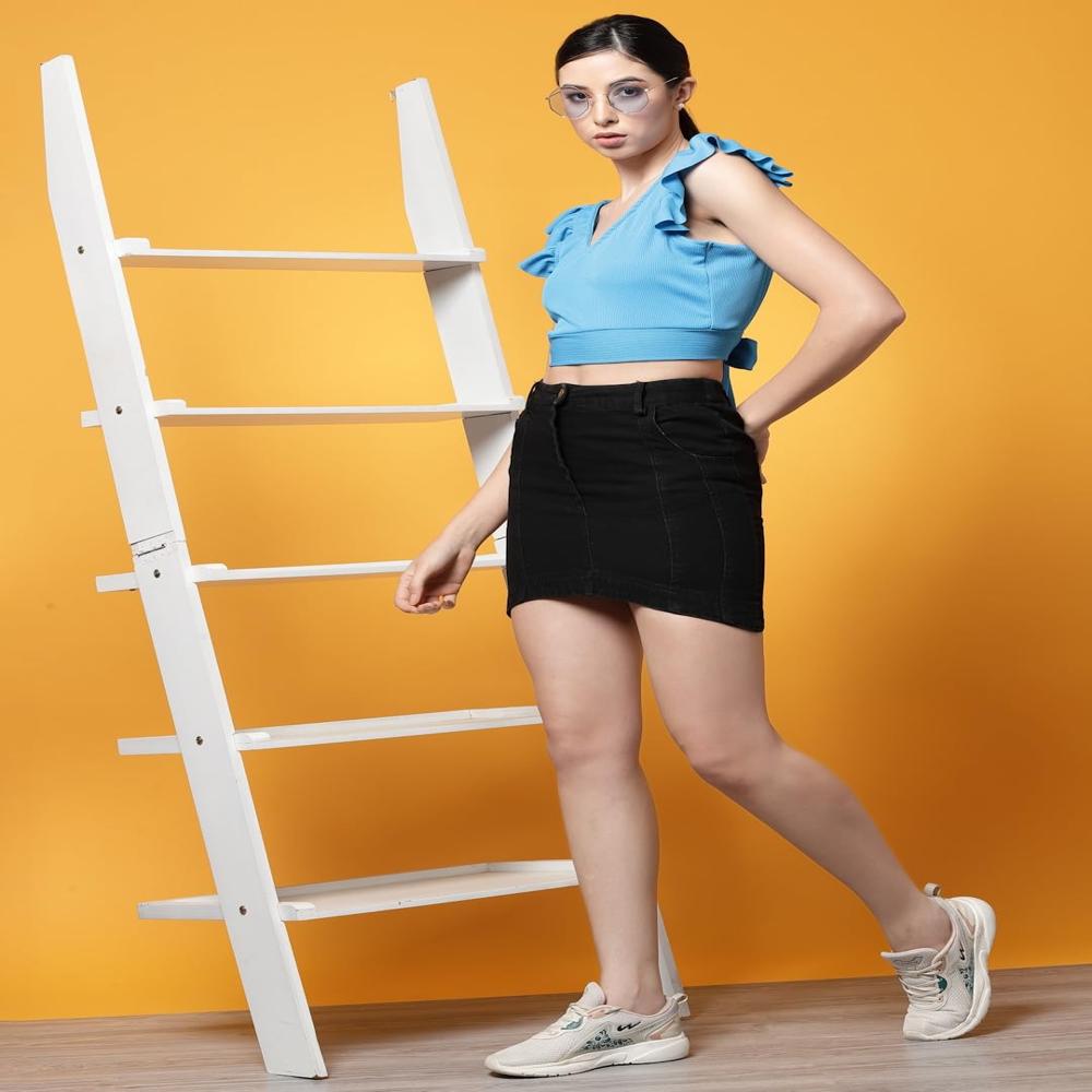 Backless Ribbed Crop Tops