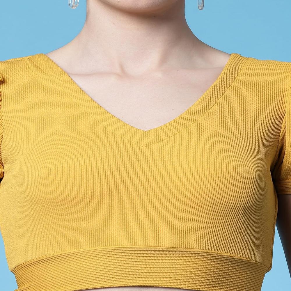 Solid Fit Top - Color: Yellow