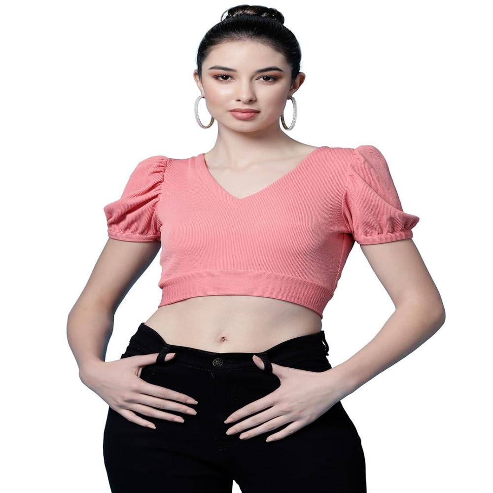 Solid Fit Top - Color: Pink