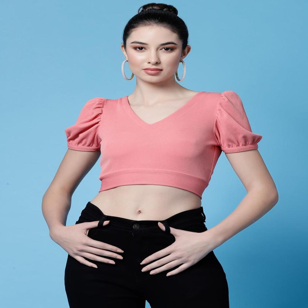 Solid Fit Top - Color: Pink