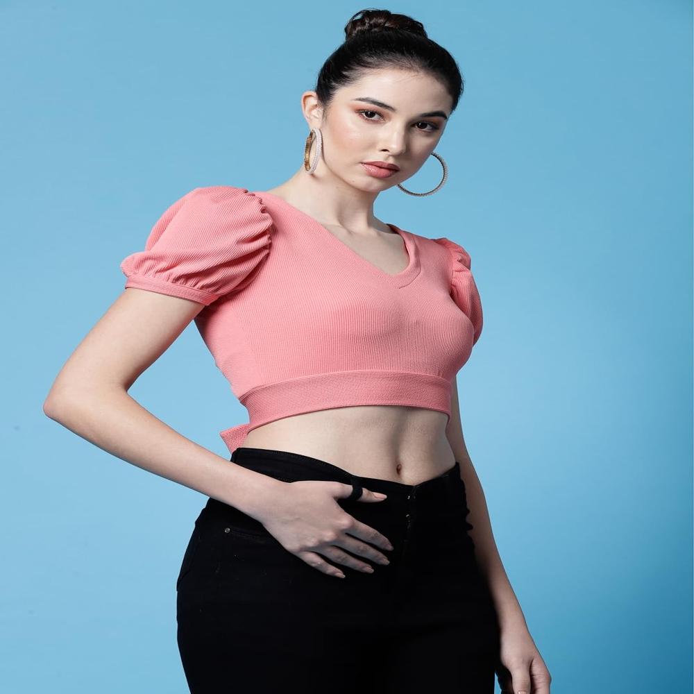 Solid Fit Top - Color: Pink