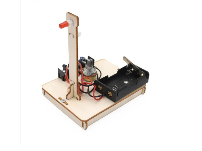 Diy Wooden Montessori Light Kit Infinite Dimming Hot Stem - Color: Brown